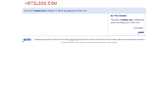 Desktop Screenshot of hoteless.com